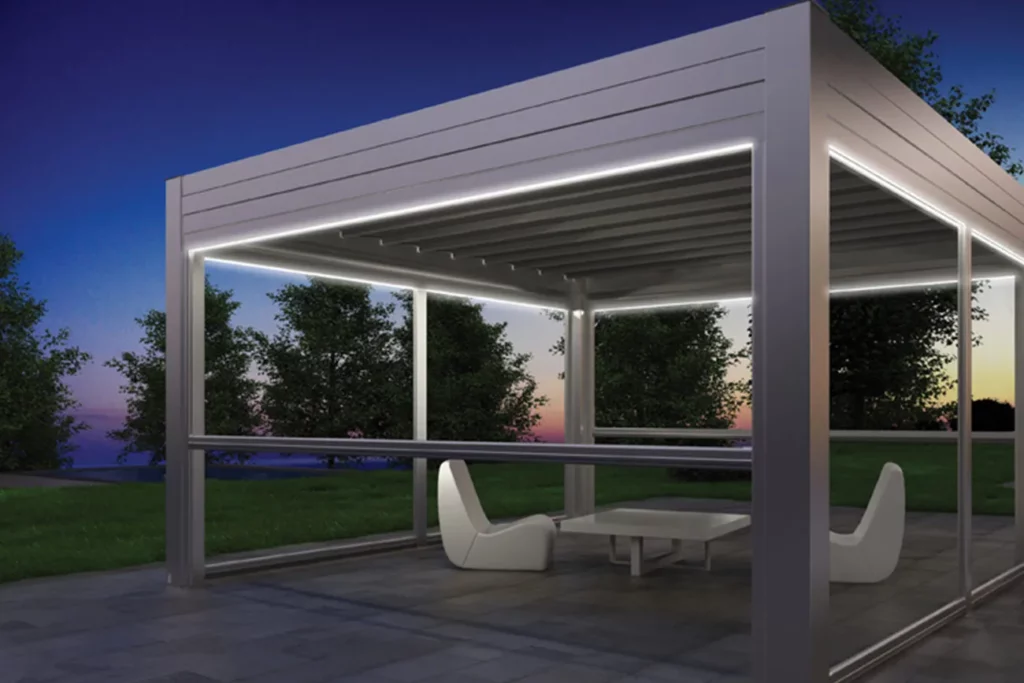 Pergola con telo fisso di Tecnozen a Romano d'Ezzelino